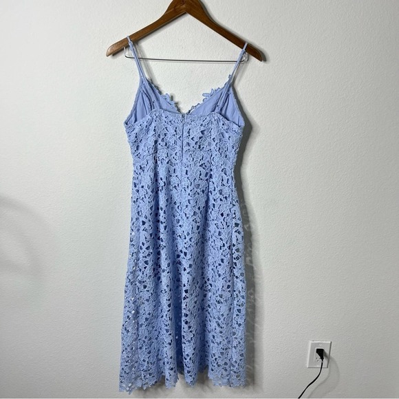 ASTR The Label Periwinkle Lace A Line Midi Dress Sleeveless Blue Womens Size M - Picture 9 of 9